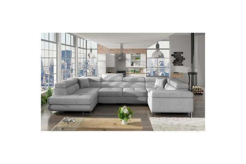 Hörnsoffa Eltap Letto 340x202x90 cm - Sawana 21, Vänster - Möbler - Vardagsrum - Bäddsoffor - Hörnbäddsoffa