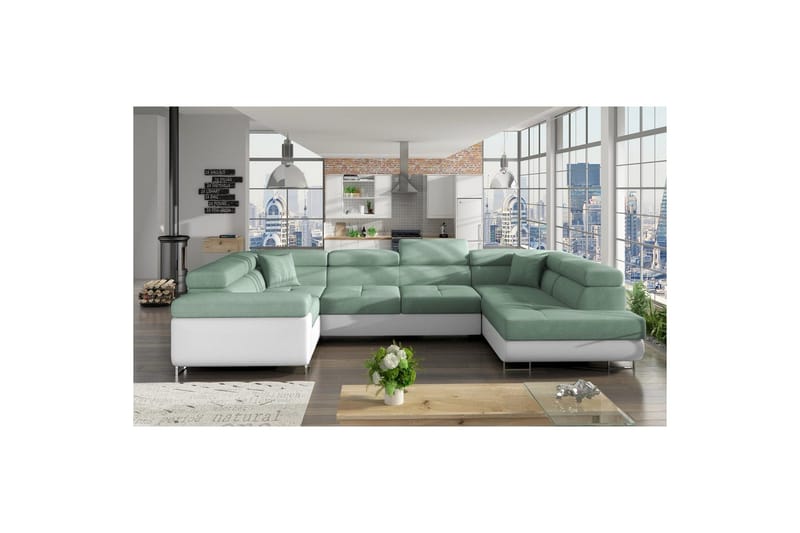 Hörnsoffa Eltap Letto 340x202x90 cm - Soro 34, Soft 17, Rught - Möbler - Vardagsrum - Bäddsoffor - Hörnbäddsoffa