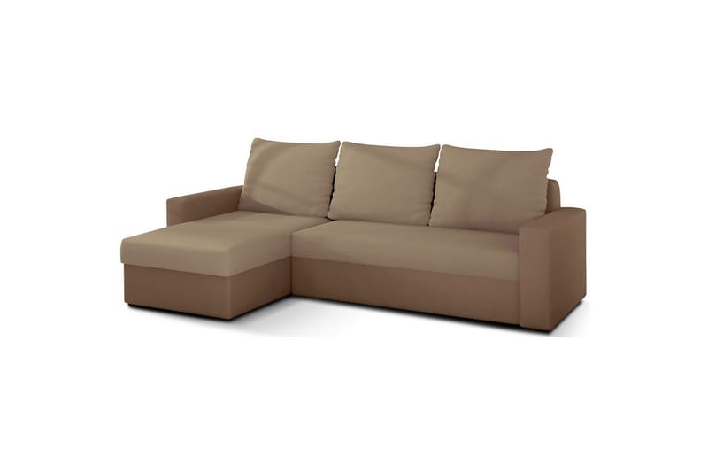 Hörnsoffa Eltap Livio 237x150x72 cm - Alova 07, Alova 66, Beige - Möbler - Vardagsrum - Bäddsoffor