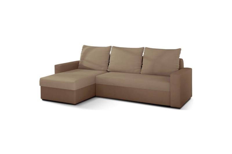 Hörnsoffa Eltap Livio 237x150x72 cm - Alova 07, Alova 66, Beige - Möbler - Vardagsrum - Bäddsoffor