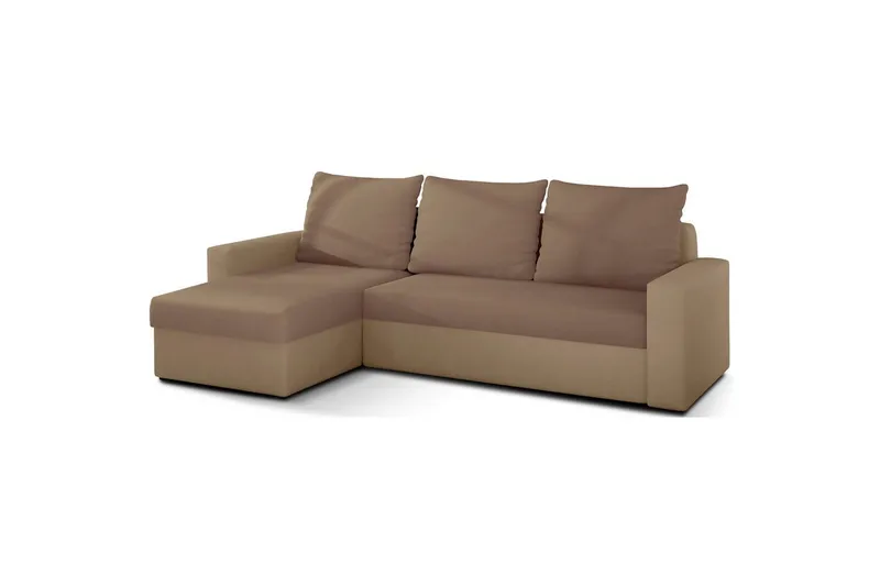 Hörnsoffa Eltap Livio 237x150x72 cm, Alova 66, Alova 07, Beige