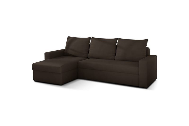 Hörnsoffa Eltap Livio 237x150x72 cm - Alova 67, Brun - Möbler - Vardagsrum - Bäddsoffor