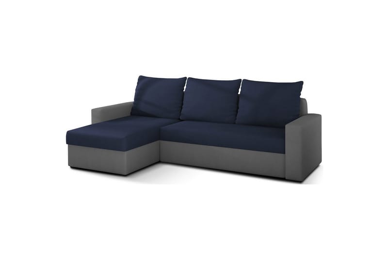 Hörnsoffa Eltap Livio 237x150x72 cm - Alova 79, Alova 10, Blå, Grå - Möbler - Vardagsrum - Bäddsoffor