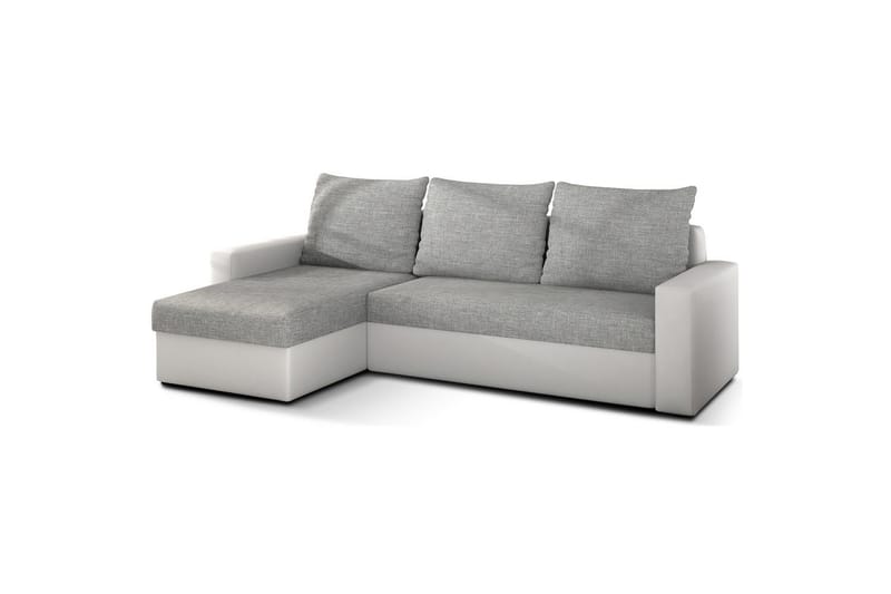 Hörnsoffa Eltap Livio 237x150x72 cm - Sawana 21, Soft 17, Grå, Vit - Möbler - Vardagsrum - Bäddsoffor