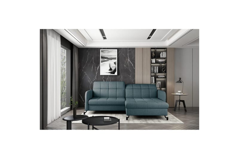 Hörnsoffa Eltap Lorelle 225x160x105 cm, Grande 75, Grön, Höger