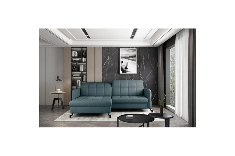 Hörnsoffa Eltap Lorelle 225x160x105 cm - Grande 75, Grön, Vänster - Möbler - Vardagsrum - Bäddsoffor