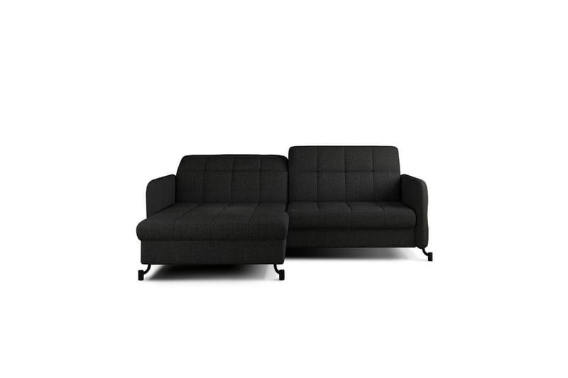 Hörnsoffa Eltap Lorelle 225x160x105 cm, Inari 100, Svart, Vänster