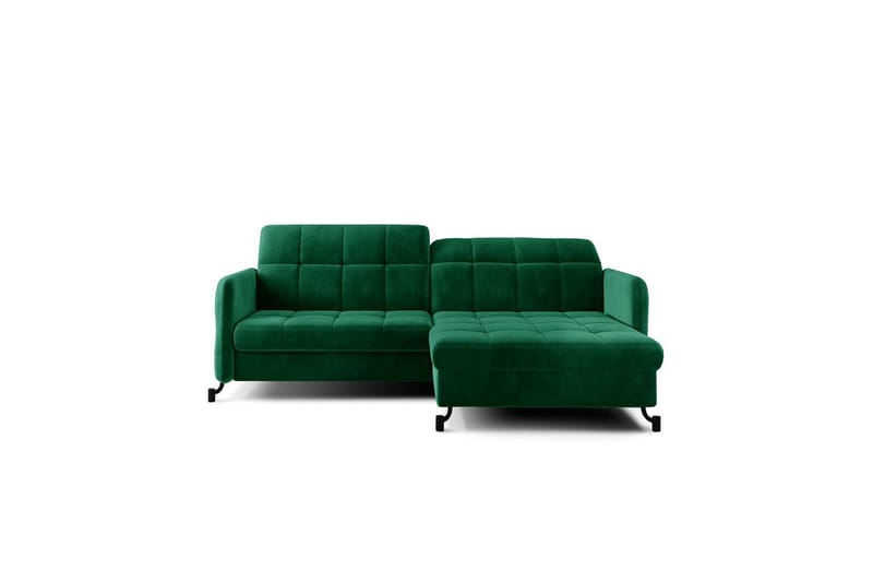 Hörnsoffa Eltap Lorelle 225x160x105 cm - Kronos 19, Mörkgrön, Höger - Möbler - Vardagsrum - Bäddsoffor