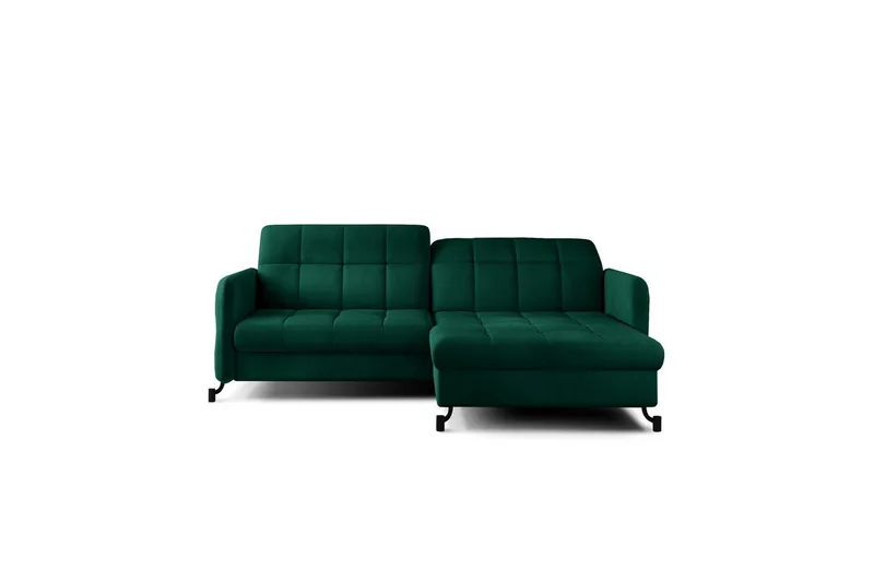Hörnsoffa Eltap Lorelle 225x160x105 cm - Monolit 37, Grön, Höger - Möbler - Vardagsrum - Bäddsoffor