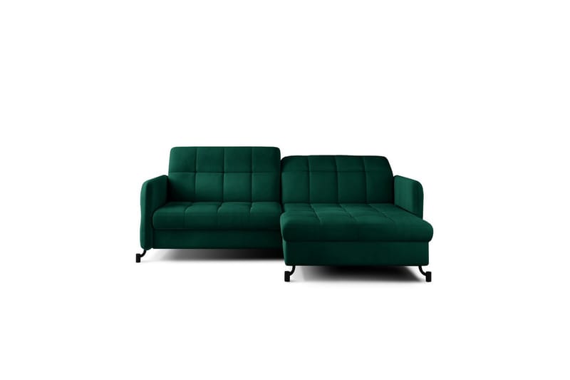 Hörnsoffa Eltap Lorelle 225x160x105 cm - Monolit 37, Grön, Höger - Möbler - Vardagsrum - Bäddsoffor