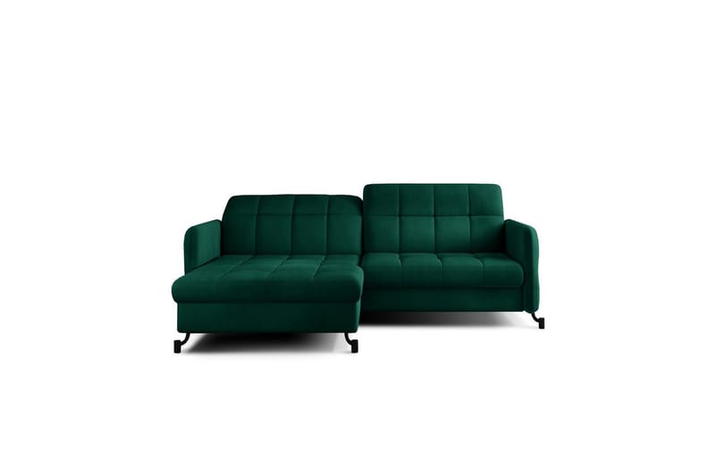 Hörnsoffa Eltap Lorelle 225x160x105 cm - Monolit 37, Grön, Vänster - Möbler - Vardagsrum - Bäddsoffor
