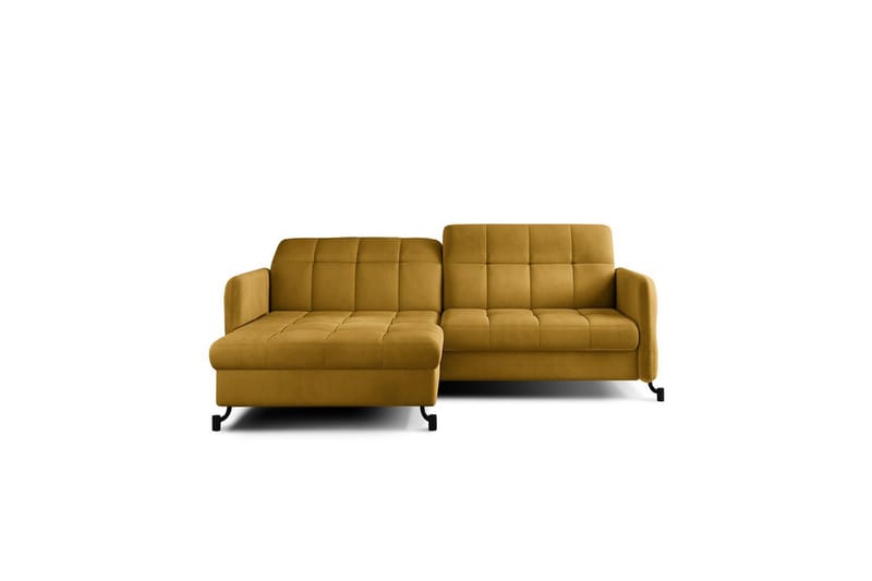 Hörnsoffa Eltap Lorelle 225x160x105 cm - Monolit 48, Gul, Vänster - Möbler - Vardagsrum - Bäddsoffor