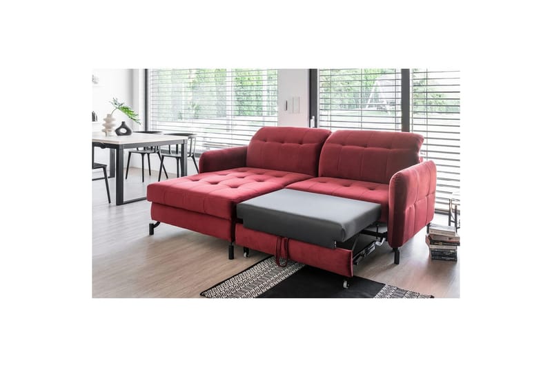 Hörnsoffa Eltap Lorelle 225x160x105 cm - Monolit 84, Ljusgrå, Vänster - Möbler - Vardagsrum - Bäddsoffor