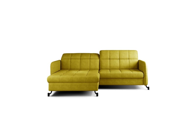 Hörnsoffa Eltap Lorelle 225x160x105 cm - Omega 68, Gul, Vänster - Möbler - Vardagsrum - Bäddsoffor