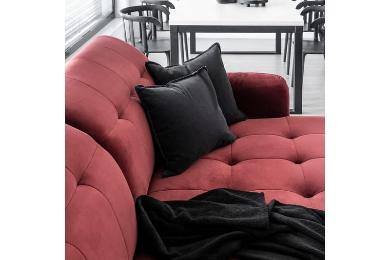Hörnsoffa Eltap Lorelle 225x160x105 cm - Paros 02, Beige, Höger - Möbler - Vardagsrum - Bäddsoffor