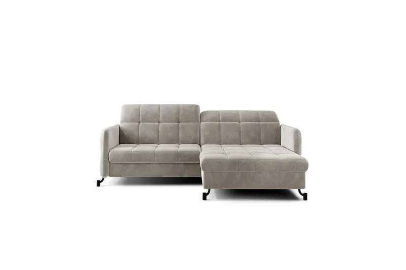 Hörnsoffa Eltap Lorelle 225x160x105 cm - Paros 02, Beige, Höger - Möbler - Vardagsrum - Bäddsoffor