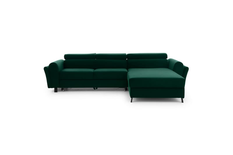 Hörnsoffa Eltap Mariall 288x200x92 cm - Kronos 19, Mörkgrön, Höger - Möbler - Vardagsrum - Bäddsoffor