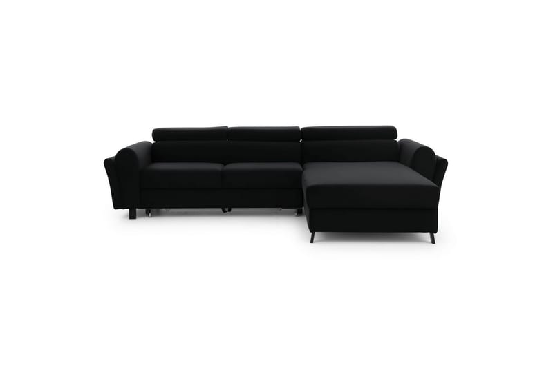 Hörnsoffa Eltap Mariall 288x200x92 cm - Mat Sammet 99, Blå, Höger - Möbler - Vardagsrum - Bäddsoffor