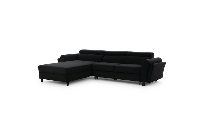 Hörnsoffa Eltap Mariall 288x200x92 cm - Mat Sammet 99, Blå, Vänster - Möbler - Vardagsrum - Bäddsoffor