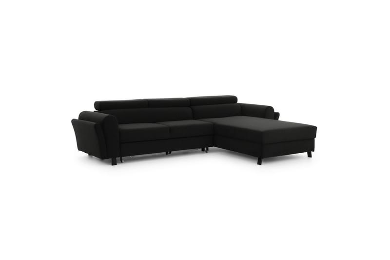 Hörnsoffa Eltap Mariall 288x200x92 cm - Sawana 14, Svart, Höger - Möbler - Vardagsrum - Bäddsoffor