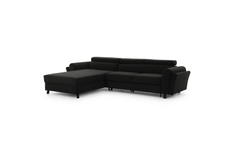 Hörnsoffa Eltap Mariall 288x200x92 cm - Sawana 14, Svart, Vänster - Möbler - Vardagsrum - Bäddsoffor