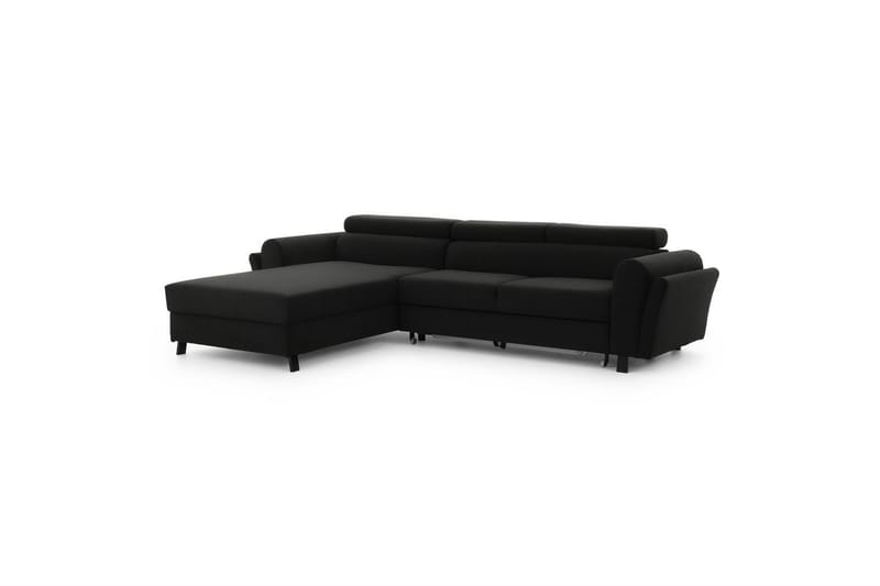 Hörnsoffa Eltap Mariall 288x200x92 cm - Sawana 14, Svart, Vänster - Möbler - Vardagsrum - Bäddsoffor