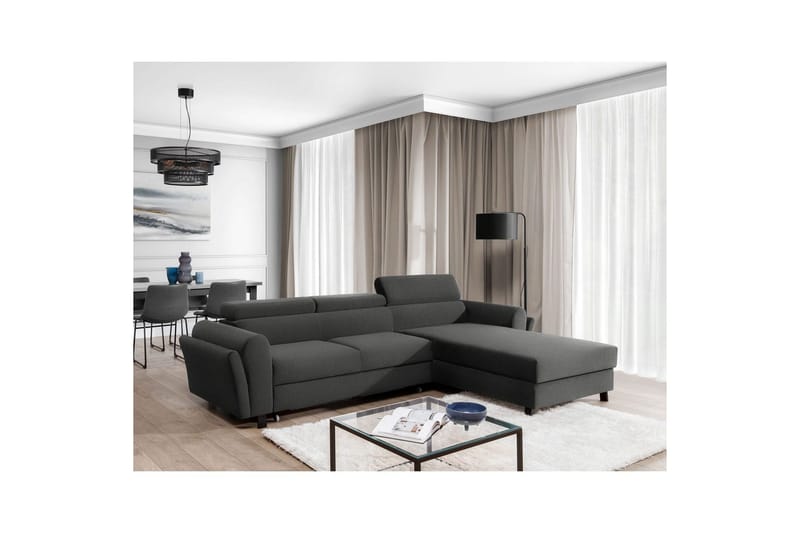 Hörnsoffa Eltap Mariall 288x200x92 cm - Sawana 21, Grå, Höger - Möbler - Vardagsrum - Bäddsoffor