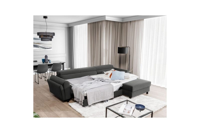 Hörnsoffa Eltap Mariall 288x200x92 cm - Sawana 21, Grå, Höger - Möbler - Vardagsrum - Bäddsoffor