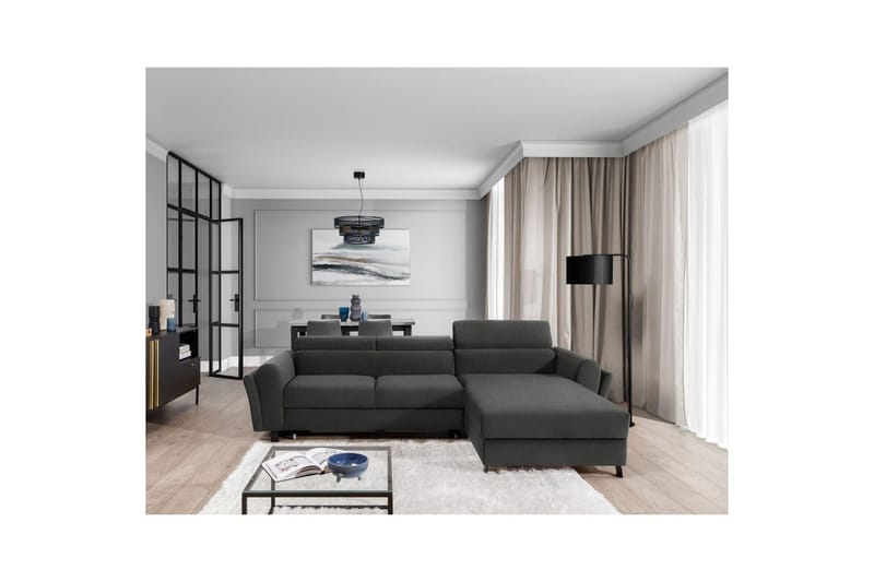 Hörnsoffa Eltap Mariall 288x200x92 cm - Sawana 21, Grå, Höger - Möbler - Vardagsrum - Bäddsoffor