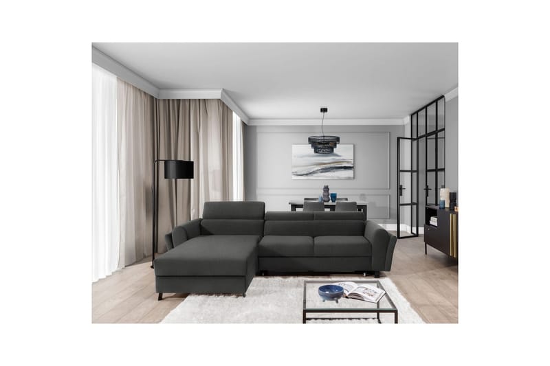 Hörnsoffa Eltap Mariall 288x200x92 cm - Sawana 21, Grå, Vänster - Möbler - Vardagsrum - Bäddsoffor