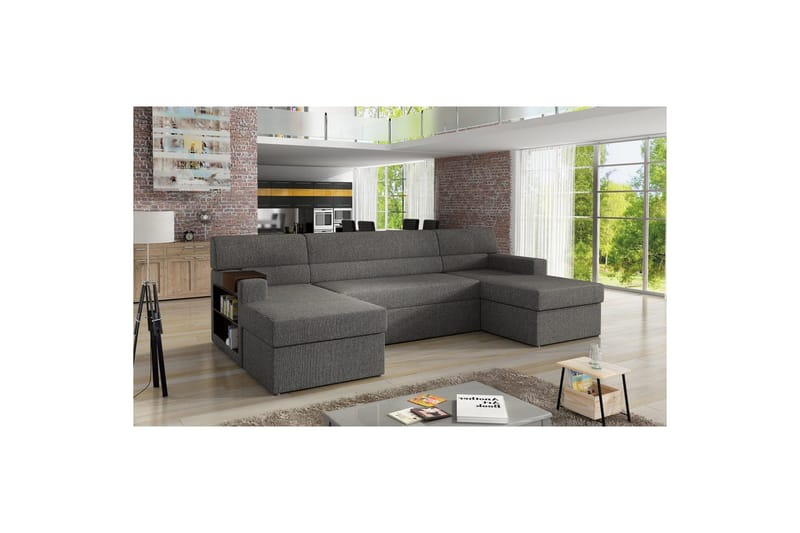 Hörnsoffa Eltap Markos 310x159x90 cm, Lars 99, Mörkgrå, Vänster