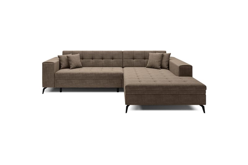 Hörnsoffa Eltap Solange 292x196x84 cm - Berlin 03, Beige, Höger - Möbler - Vardagsrum - Bäddsoffor