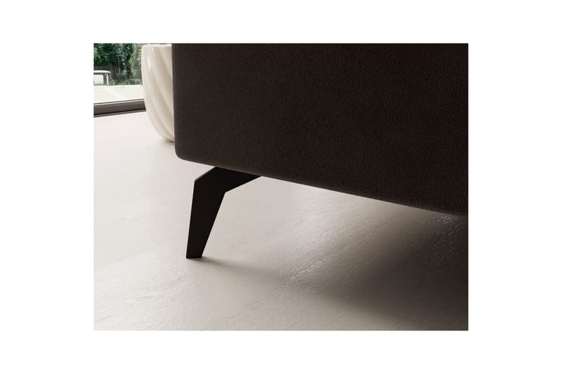 Hörnsoffa Eltap Solange 292x196x84 cm - Mat Velvet 29, Mörkbrun, Höger - Möbler - Vardagsrum - Bäddsoffor