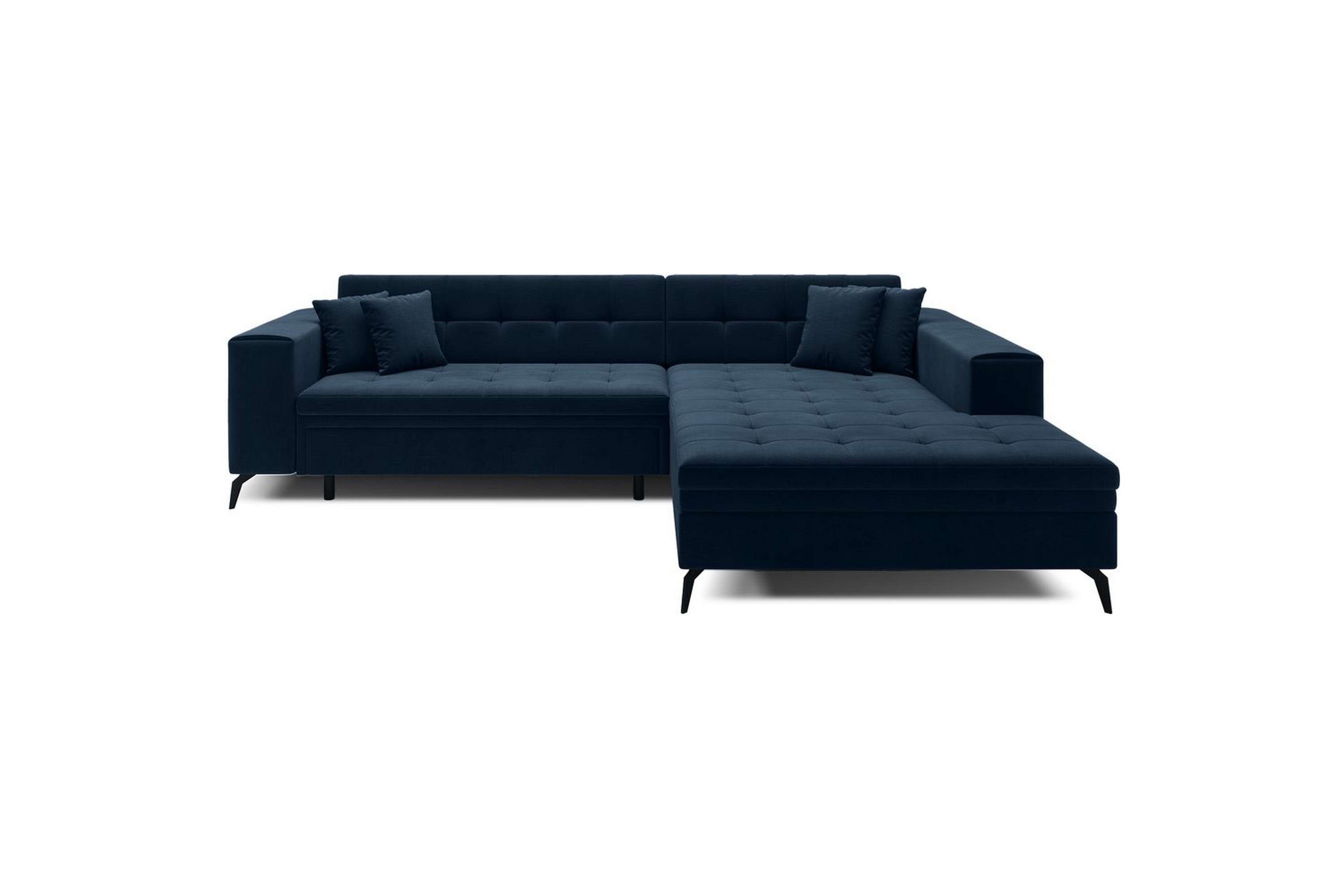 hörnsoffa eltap solange 292x196x84 cm - monolith 77, mörkblå, höger