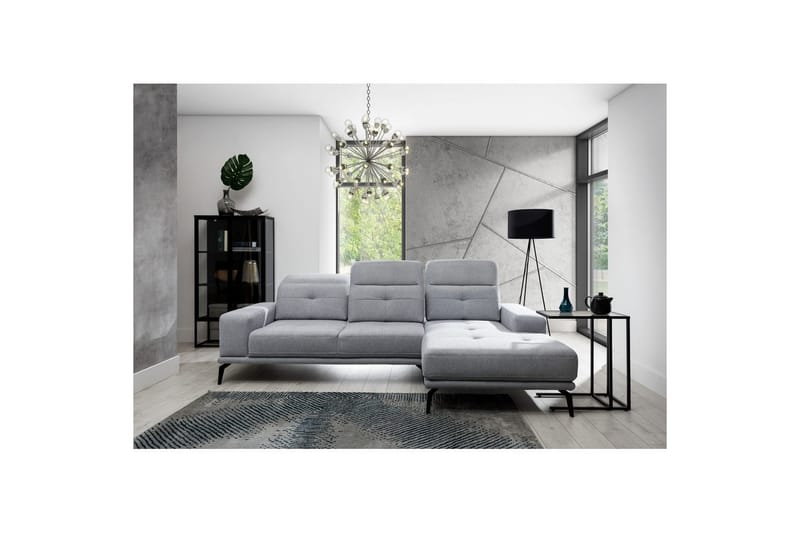 Hörnsoffa Eltap Torrense 265x175x98 cm - Primo 88, Grå, Höger - Möbler - Vardagsrum - Bäddsoffor