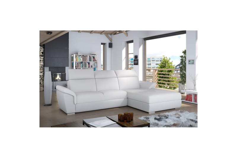Hörnsoffa Eltap Trevisco 272x216x100 cm - Soft 17, Vit, Höger - Möbler - Vardagsrum - Bäddsoffor