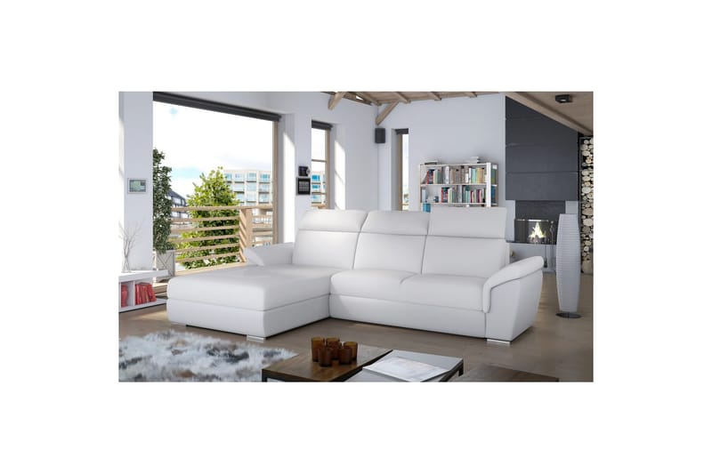 Hörnsoffa Eltap Trevisco 272x216x100 cm - Soft 17, Vit, Vänster - Möbler - Vardagsrum - Bäddsoffor