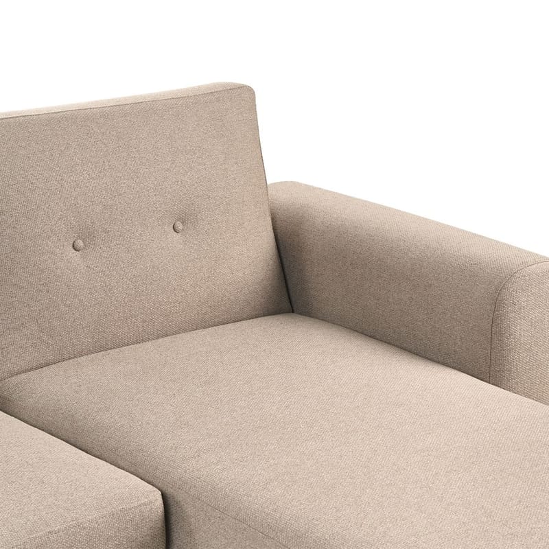 Hörnsoffa Kaarina - Brun, Svart - Möbler - Vardagsrum - Bäddsoffor - Hörnbäddsoffa