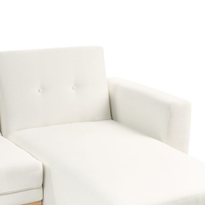 Hörnsoffa Kaarina - Vit, brun - Möbler - Vardagsrum - Bäddsoffor - Hörnbäddsoffa