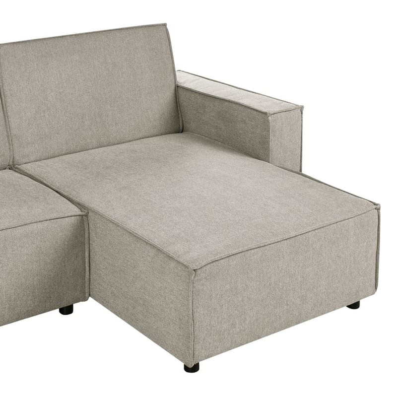 Hörnsoffa Romedal II - Beige, svart/Vänstervänd - Möbler - Vardagsrum - Bäddsoffor - Hörnbäddsoffa