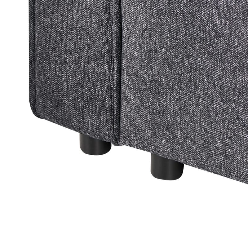 Hörnsoffa Romedal II - Grå, svart/Högervänd - Möbler - Vardagsrum - Bäddsoffor - Hörnbäddsoffa