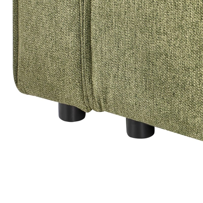 Hörnsoffa Romedal II - Grön, Svart/Högervänd - Möbler - Vardagsrum - Bäddsoffor - Hörnbäddsoffa