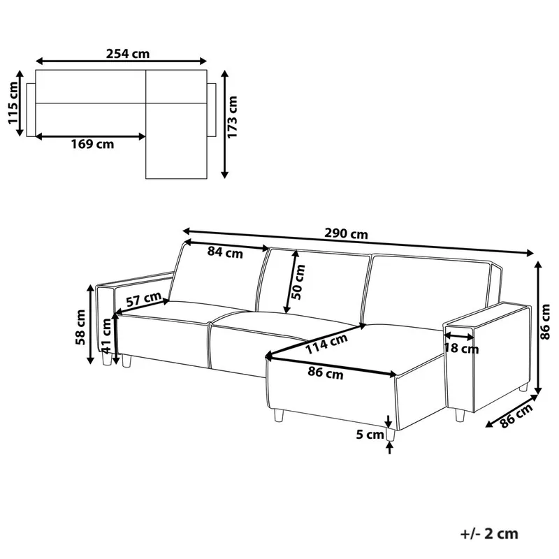 Hörnsoffa Romedal II - Grön, Svart/Vänstervänd - Möbler - Vardagsrum - B äddsoffor - Hörnbäddsoffa