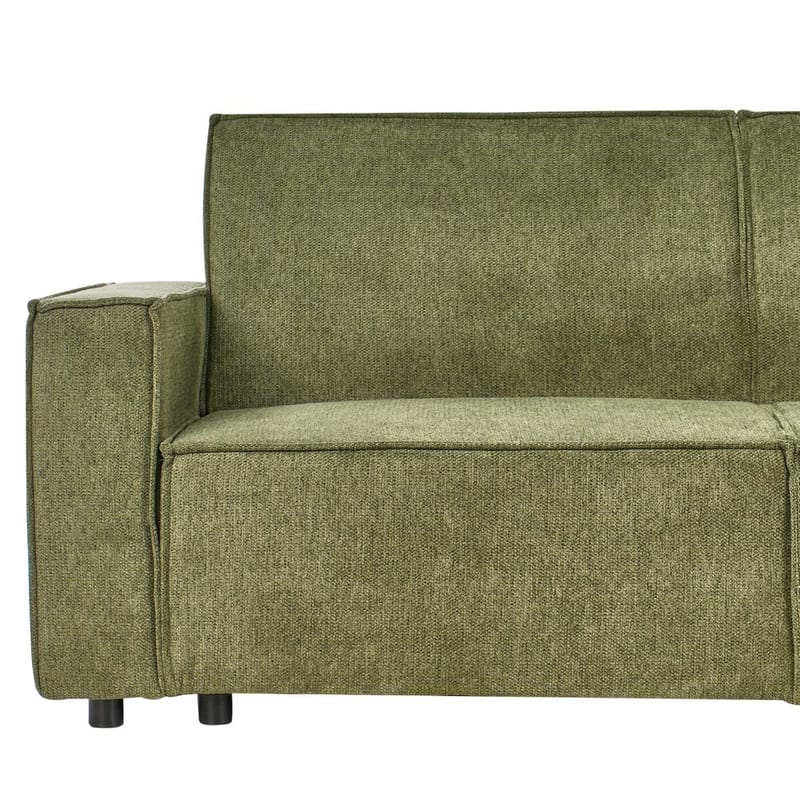 Hörnsoffa Romedal II - Grön, Svart/Vänstervänd - Möbler - Vardagsrum - Bäddsoffor - Hörnbäddsoffa