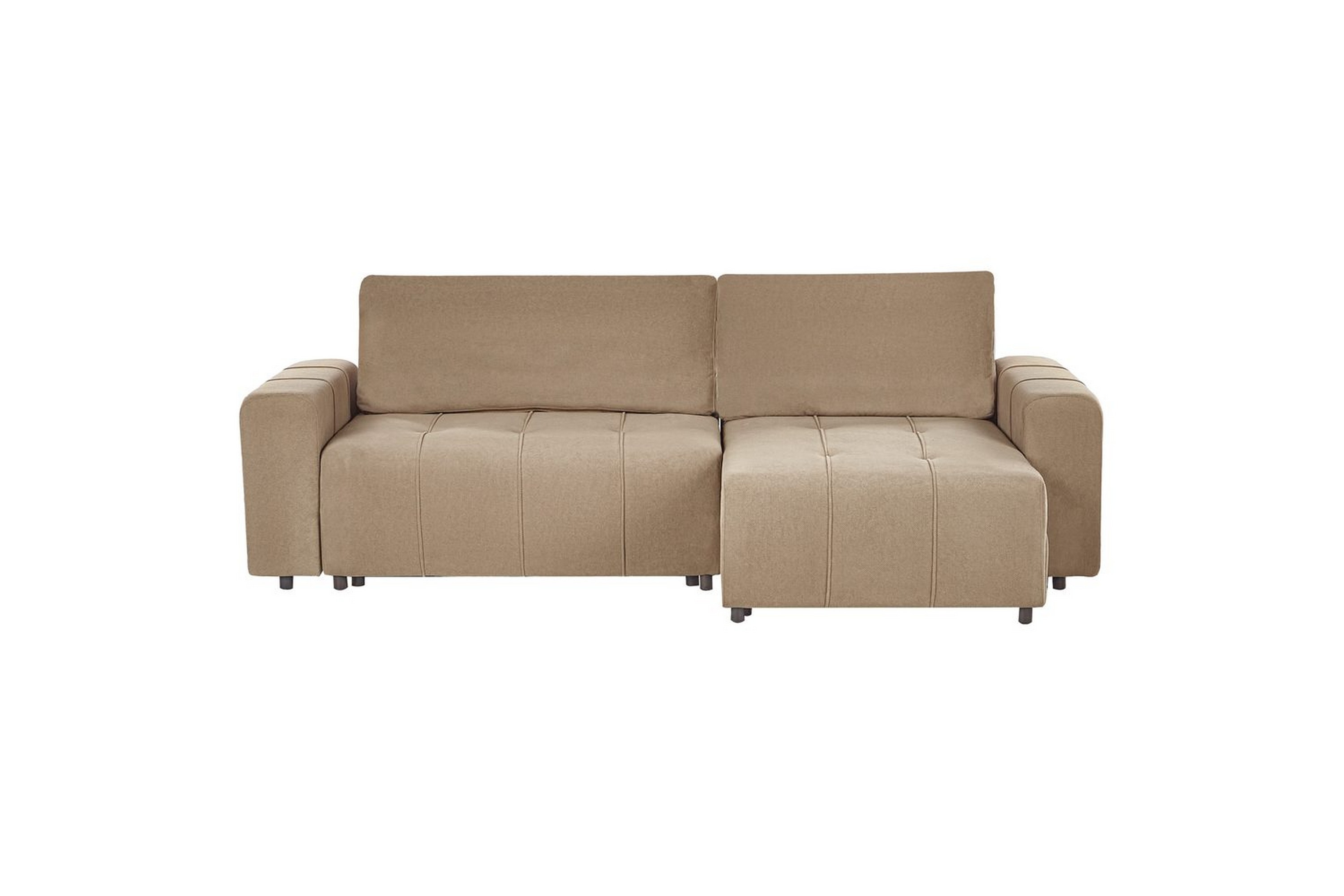 hörnsoffa till vänster vänstervänd innvik - brun, 213x156 cm