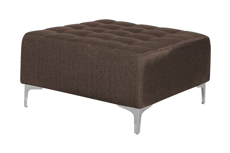 Hörnsoffa V med sovfunktion+ fotpall ABERDEEN - Brun - Möbler - Vardagsrum - Bäddsoffor - Hörnbäddsoffa
