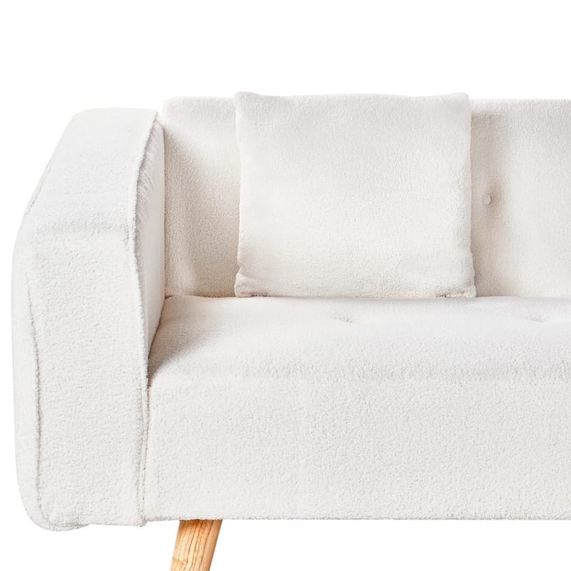 Hörnsoffa Vadso - Vit, ljust trä/Vänstervänd - Möbler - Vardagsrum - Bäddsoffor - Hörnbäddsoffa