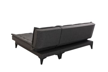 Hunterville 4-sits L-formad Bäddsoffa 107x225 cm i Tyg - Grå - Möbler - Vardagsrum - Bäddsoffor