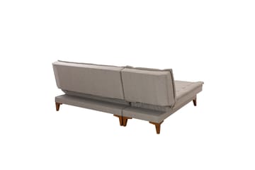 Hunterville 4-sits Vänster L-formad Längsbäddad Bäddsoffa 107x225 cm i Tyg - Beige - Möbler - Vardagsrum - Bäddsoffor