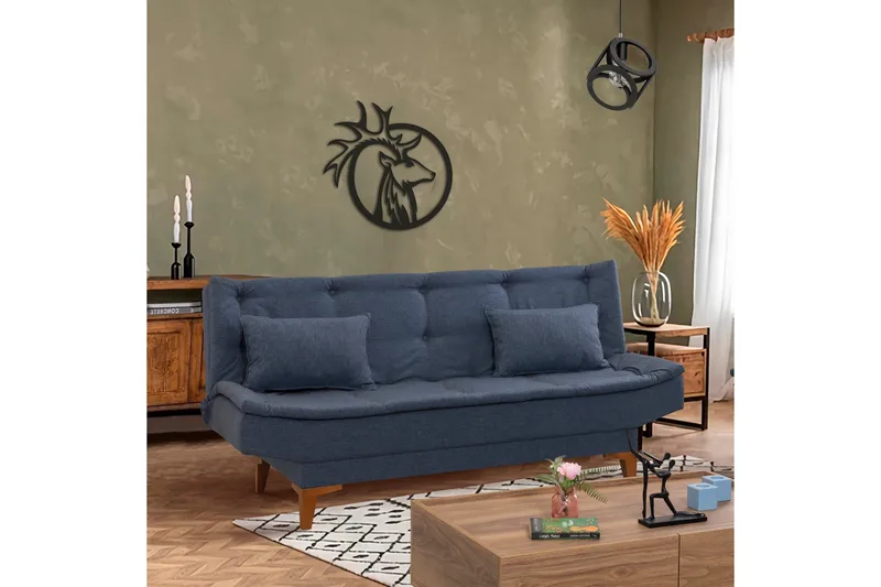 Hunterville Bäddsoffa 3-sits 106x187 - Mörkblå - Möbler - Vardagsrum - Bäddsoffor